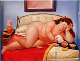 Fernando Botero The Letter 1976 painting